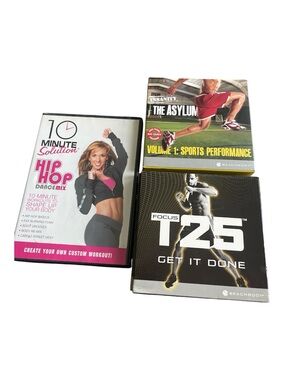 Beachbody Workout DVD Bundle - Black, Pink, Yellow